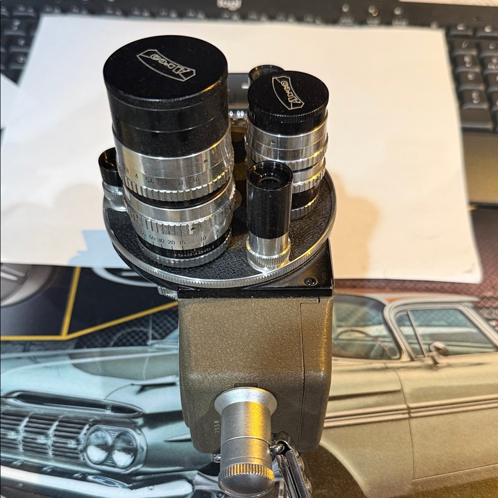 Vintage Simulated Camera in Black and Silver